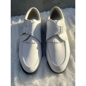 FootJoy Greenjoys Shoes Women Spikeless Size 6.5 Golf Kiltie Monk Strap